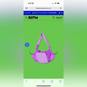 NIB - Baboon to the Moon Crescent Crossbody Big